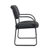 Boss Black Fabric Guest Chair, B9521-BK