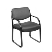 Boss Grey Fabric Guest Chair, B9521-GY