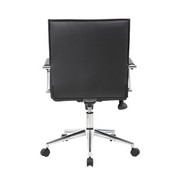 Boss Black Vinyl Hospitality Chair, B9533C-BK