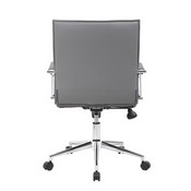 Boss Grey Vinyl Hospitality Chair, B9533C-GY