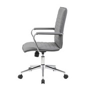 Boss Grey Vinyl Hospitality Chair, B9533C-GY
