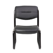 MID-BACK LEATHERPLUS POKER CHAIR SLED BASE NO ARM, B9539