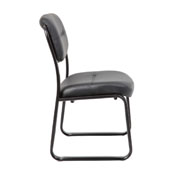 MID-BACK LEATHERPLUS POKER CHAIR SLED BASE NO ARM, B9539