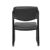 MID-BACK LEATHERPLUS POKER CHAIR SLED BASE NO ARM, B9539