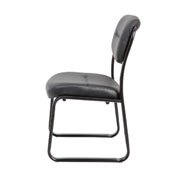 MID-BACK LEATHERPLUS POKER CHAIR SLED BASE NO ARM, B9539