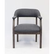 Boss Modern Captain's Chair in Slate Grade Commercial Grade Linen, B9540DW-SG