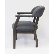 Boss Modern Captain's Chair in Slate Grade Commercial Grade Linen, B9540DW-SG