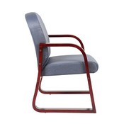 Boss Mahogany Frame guest, accent or dining chair in Grey Fabric, B9570-GY
