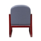 Boss Mahogany Frame guest, accent or dining chair in Grey Fabric, B9570-GY