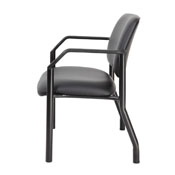 Boss Antimicrobial Guest Chair, 500 lb. weight capacity, B9591AM-BK-500