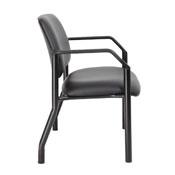 Boss Antimicrobial Guest Chair, 500 lb. weight capacity, B9591AM-BK-500