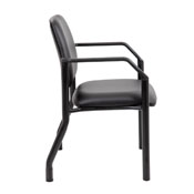Boss Antimicrobial Guest Chair, 300 lb. weight capacity, B9591AM-BK