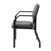 Boss Antimicrobial Guest Chair, 300 lb. weight capacity, B9591AM-BK