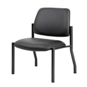 Boss Antimicrobial Armless Guest Chair, 400 lb. weight capacity, B9595AM-BK-400