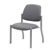 Boss Armless Guest Chair, 300 lb. weight capacity, B9595AM-GY