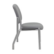 Boss Armless Guest Chair, 300 lb. weight capacity, B9595AM-GY