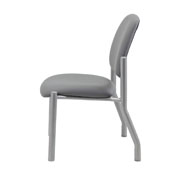 Boss Armless Guest Chair, 300 lb. weight capacity, B9595AM-GY