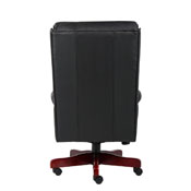 Boss Traditional High Back CaressoftPlus Chair W/Mahogany Base, B980-CP