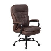 Boss Heavy Duty Double Plush LeatherPlus Chair - 400 Lbs., B991-BB