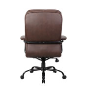 Boss Heavy Duty Double Plush LeatherPlus Chair - 400 Lbs., B991-BB