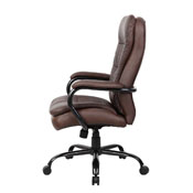 Boss Heavy Duty Double Plush LeatherPlus Chair - 400 Lbs., B991-BB