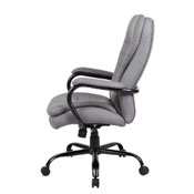 Boss Heavy Duty Double Plush CaressoftPlus Chair - 400 Lbs. in Grey, B991-GY