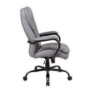 Boss Heavy Duty Double Plush CaressoftPlus Chair - 400 Lbs. in Grey, B991-GY