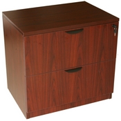 Boss 2-Drawer Lateral File, Mahogany, N112-M