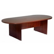 Boss 71W X 35D Race Track Conference Table, Mahogany, N135-M