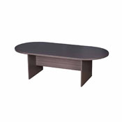 Boss 71W X 35D Race Track Conference Table, Driftwood, N135-DW