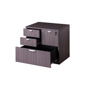 Boss Hutch With Doors, Driftwood 71*15*36, N144-DW