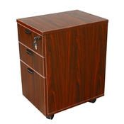 Boss Mobile Pedestal Box/Box/File, Honey Comb Packing, Mahogany, N148H-M