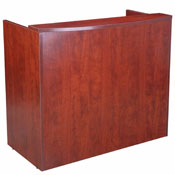 Glazed Reception Desk, 48Wx26Dx41.5H Cherry, N168-C