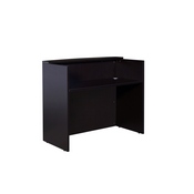 Glazed Reception Desk, 48Wx26Dx41.5H Mocha, N168-MOC