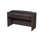 Boss Reception Desk, 71W X 30/36D X 42H, Driftwood, N169-DW