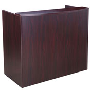Boss Reception Desk, 71W X 30/36D X 42H, Mahogany, N169-M