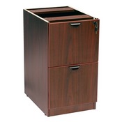 Boss Full Pedestal File/File, Mahogany, N176-M