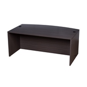 Boss Bow Front Desk Shell, Driftwood 71W*36/41