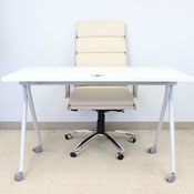 48" Folding Table, White, NFT4824H-WT