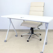 48" Folding Table, White, NFT4824H-WT