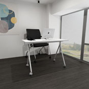 48" Folding Table, White, NFT4824H-WT