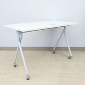 60" Folding Table, White, NFT6024H-WT