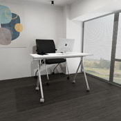 60" Folding Table, White, NFT6024H-WT