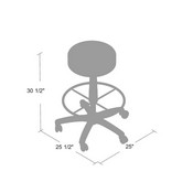 The DOT drafting stool, Black, B16210-BK