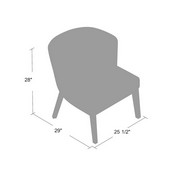 Boss Ava guest, accent or dining chair - Black, B529BK-BK