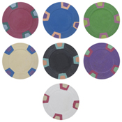 Blank Claysmith Double Trapezoid Poker Chip