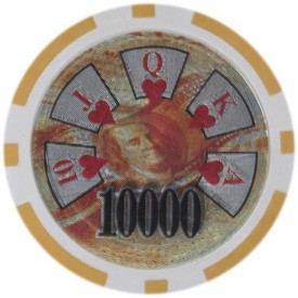 Ben Franklin 14 gram - $10000 Sold by the Roll 25 pcs per Roll, CPBF-$10000*25