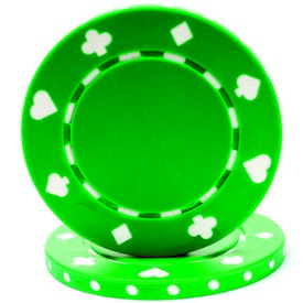 GREEN 11.5 Gram SUITED Chip   Sold by the Roll, CPSP-GREEN*25