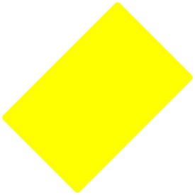 BRIDGE size Cut Card Yellow, GCUT-204