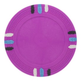Blank 12 Stripe Poker Chip - 13.5grams - Pink Sold by the Roll 25 pcs. per Roll, CPBL12-Pink*25